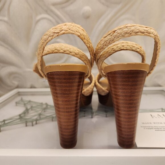 Ralph Lauren "Sasha" Raffia Platform Sandals. NIB. Size Various - Picture 8 of 13